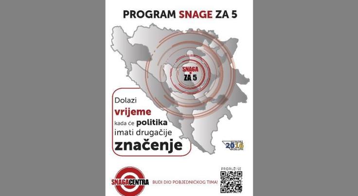 Snaga centra Zenica – program i kandidati