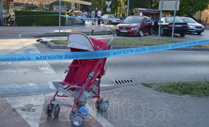 Sudarila se dva automobila u centru Zenice, povrijeđena jednogodišnja beba