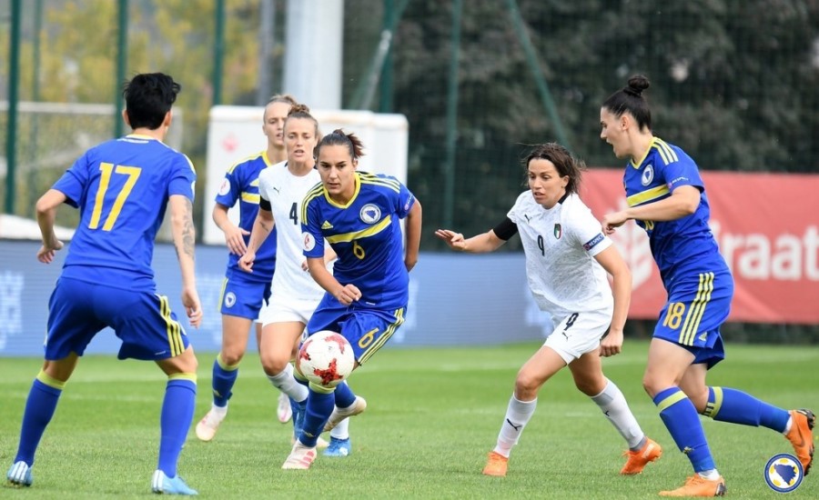 Ženska nogometna reprezentacija BiH ubjedljivo poražena u Zenici od Italije