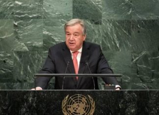 Un Pozvao Izrael I Palestinu Na Povratak Pregovorima Antonio Guterres Xinhua 60a14e0286718