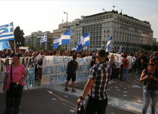 Grčka Policija Demonstracije