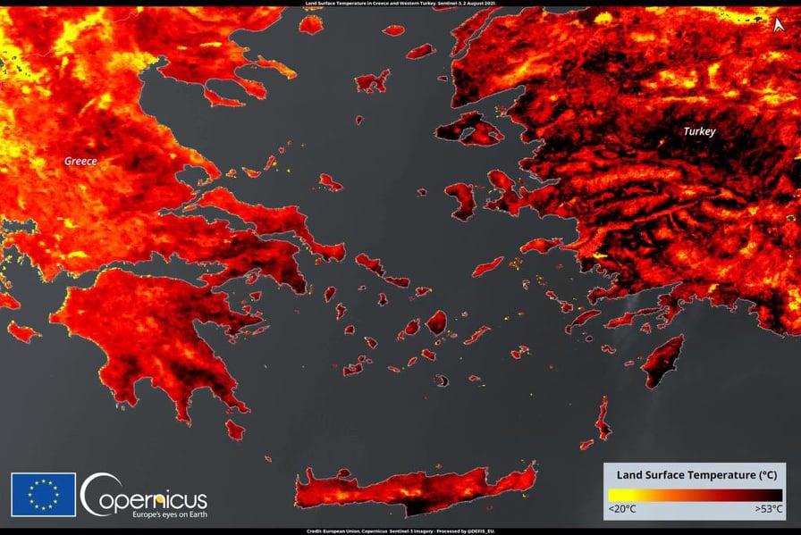 Mediteran sunce toplotni udar