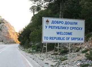 Tabla Dobro Dosli Republika Srpska Rs