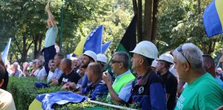 Protest Rudara Pred EPBiH Sarajevo