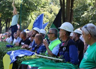 Protest Rudara Pred EPBiH Sarajevo