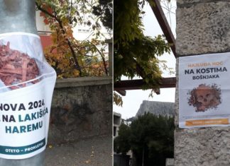 Plakat U Mostaru Nova 2024 Na Kostima Bošnjaka