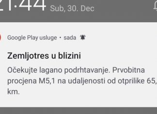 Zemljotres U Blizini