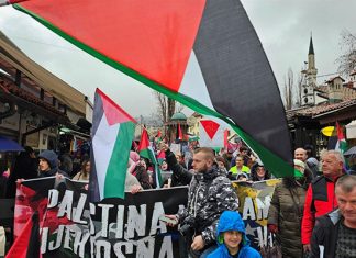 Protestna šetnja Za Palestinu U Sarajevu