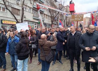 Protest Srbi Mitrovica Kosovo Foto Kossev (Nova)