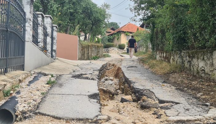 Stranjani, Klizište