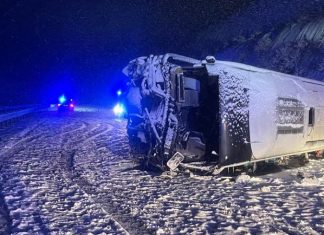 Autobus Snijeg Saobraćajna Nesreća